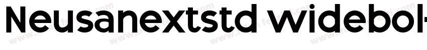 Neusanextstd widebol字体转换